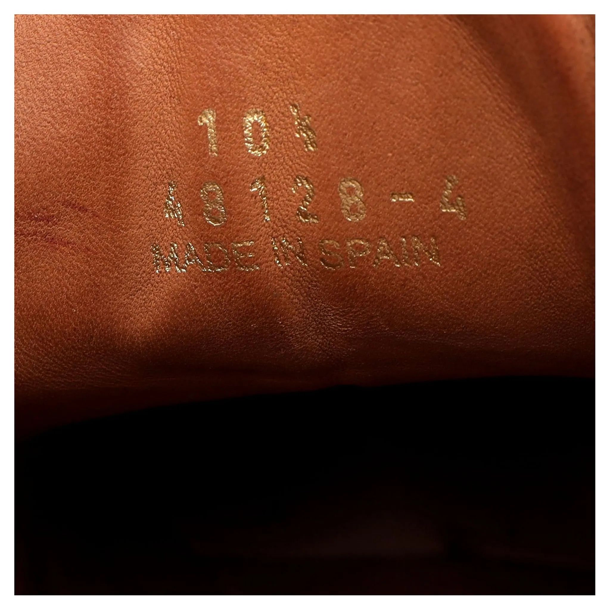 'Haring' Brown Grain Leather Boots UK 10.5