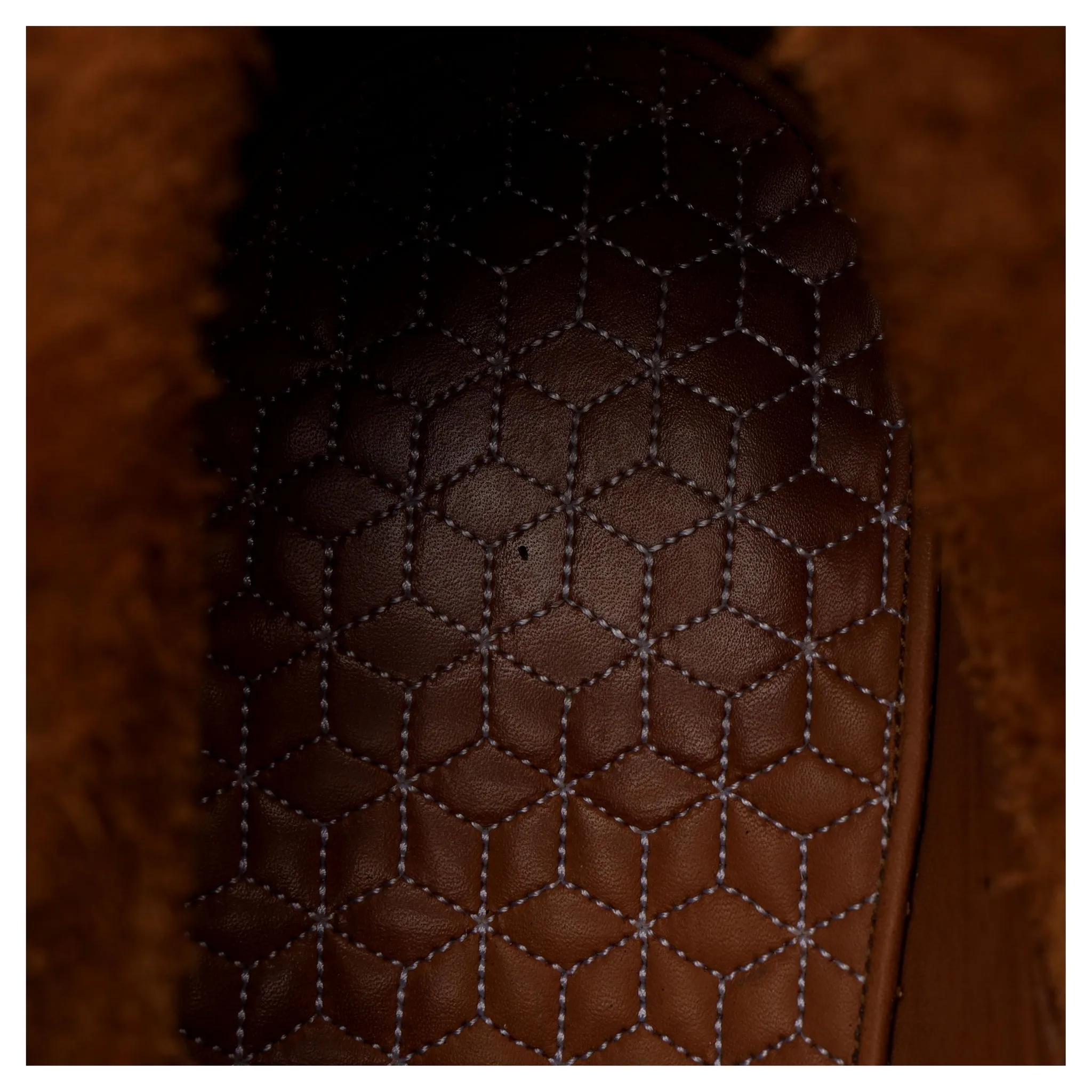 'Haring' Brown Grain Leather Boots UK 10.5
