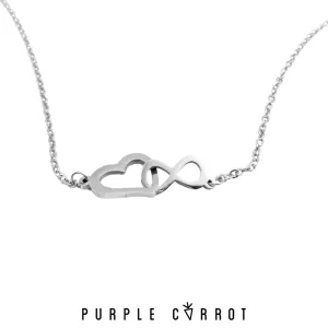 Heart & Infinity Intertwined Necklace