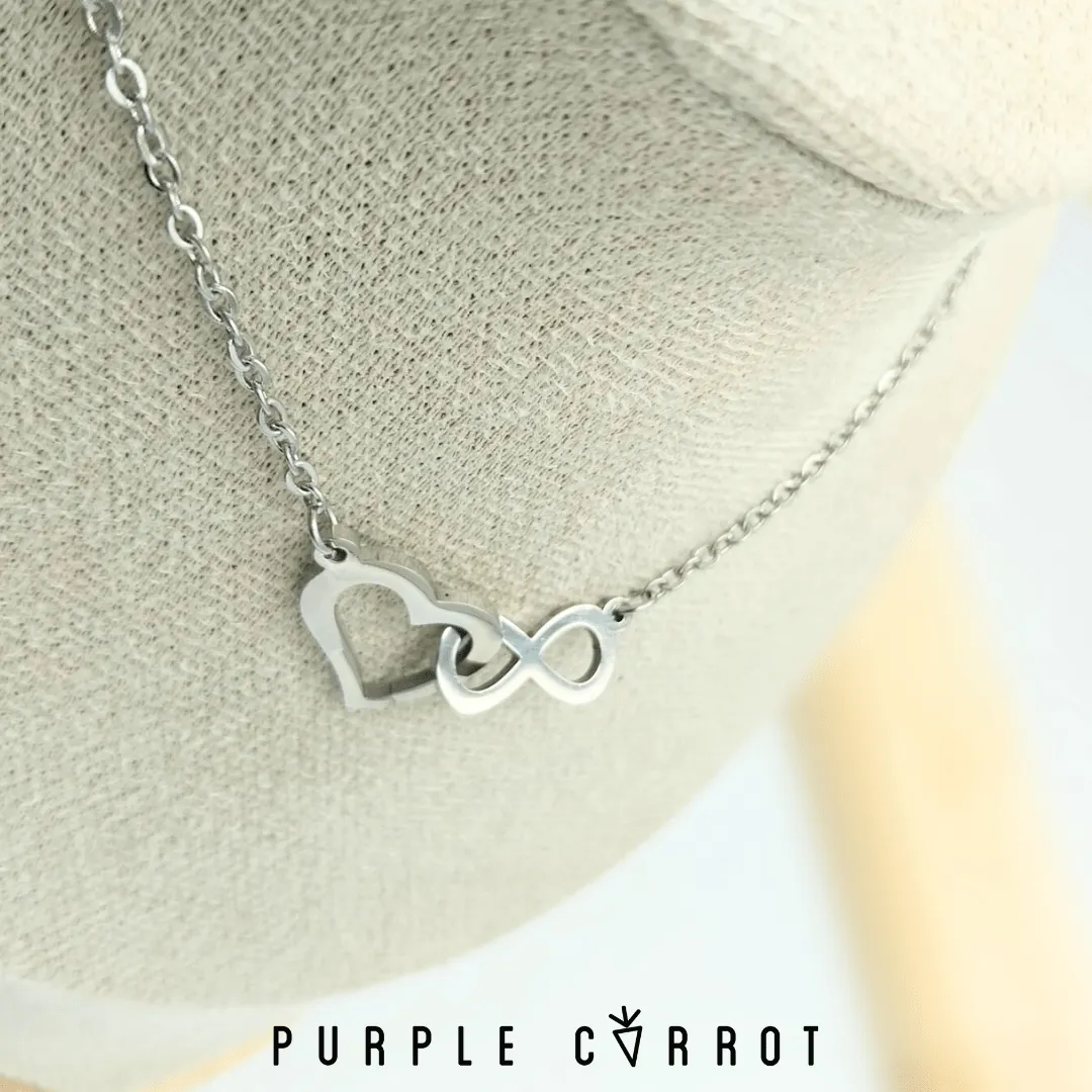 Heart & Infinity Intertwined Necklace