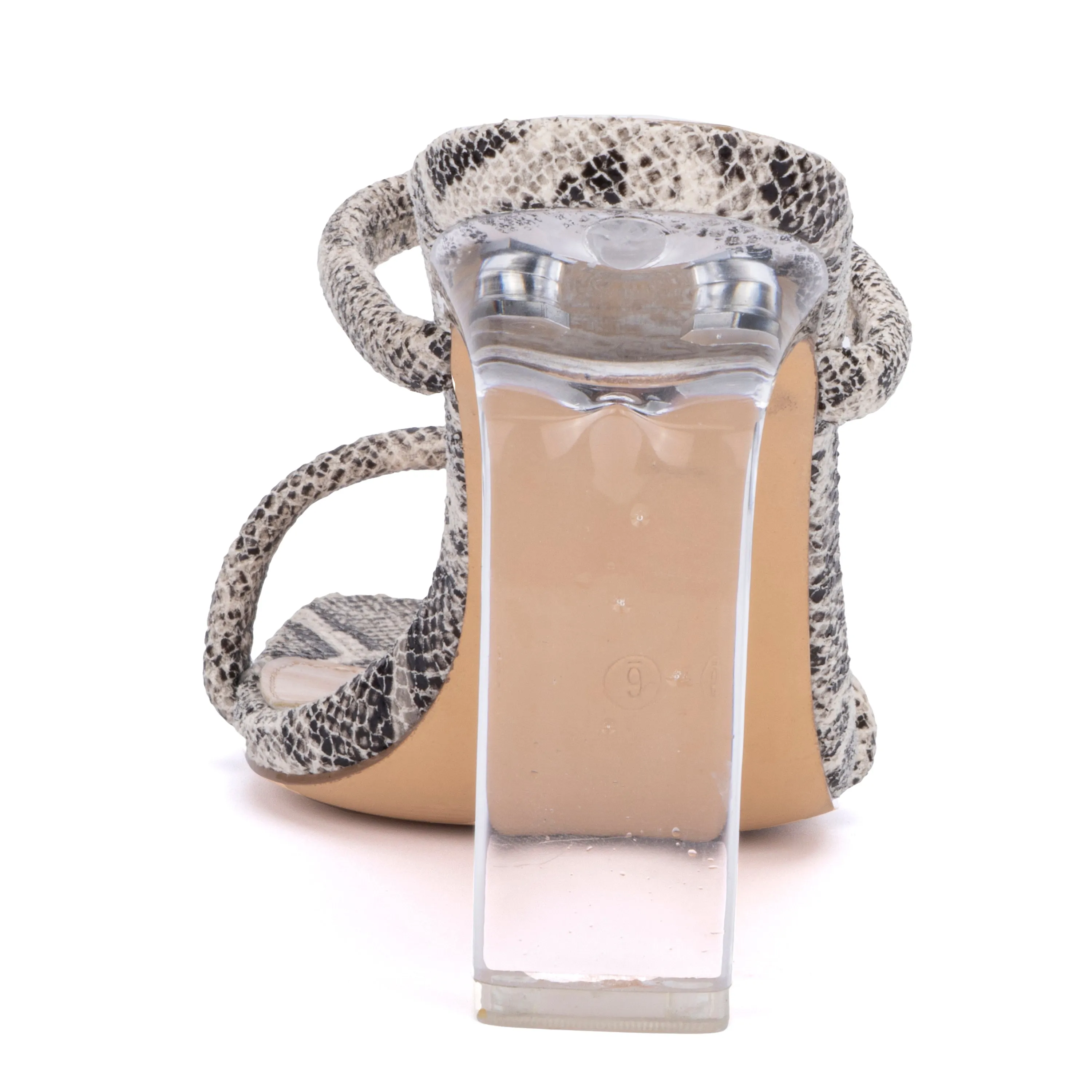 Holly Lucite Heel Sandals