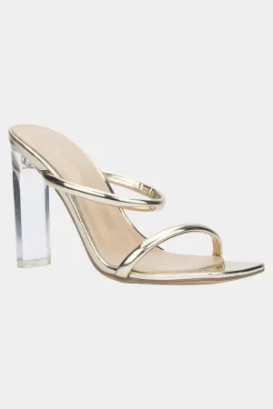 Holly Lucite Heel Sandals