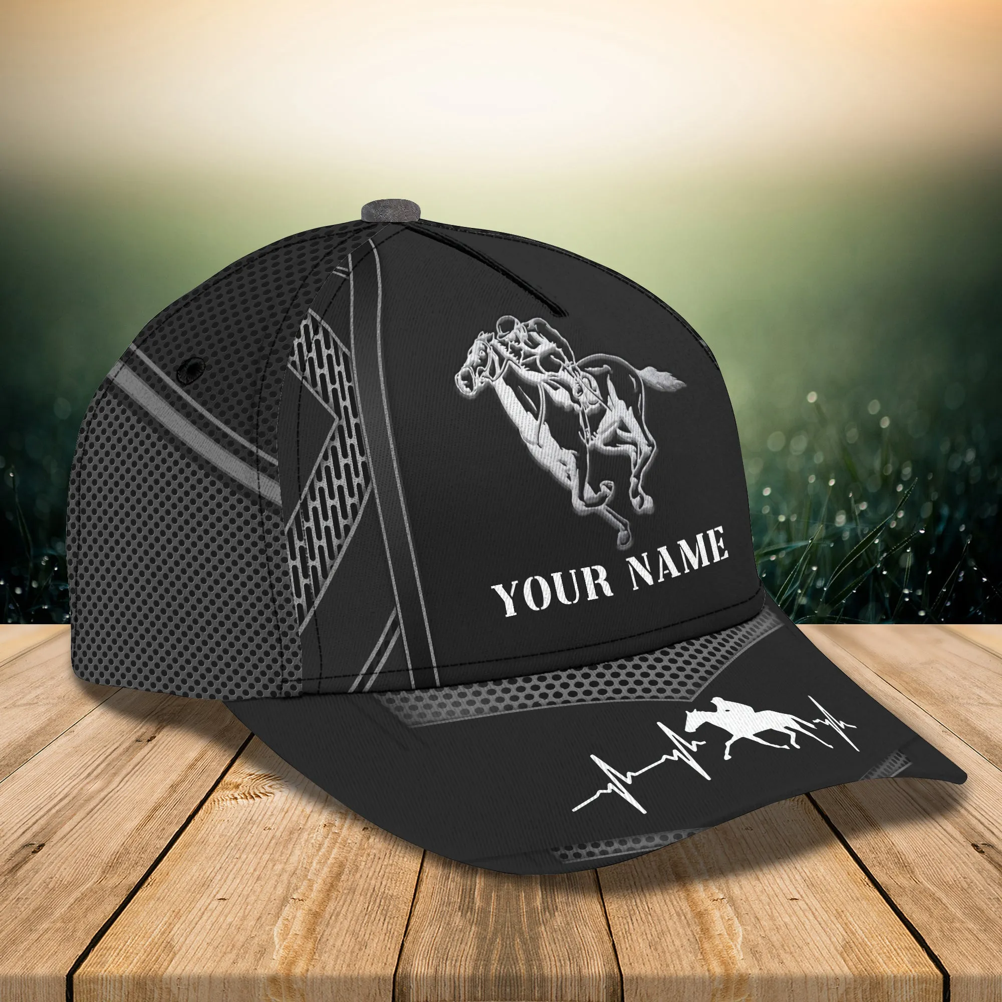 Horse Racing - Personalized Name Cap - Nia94
