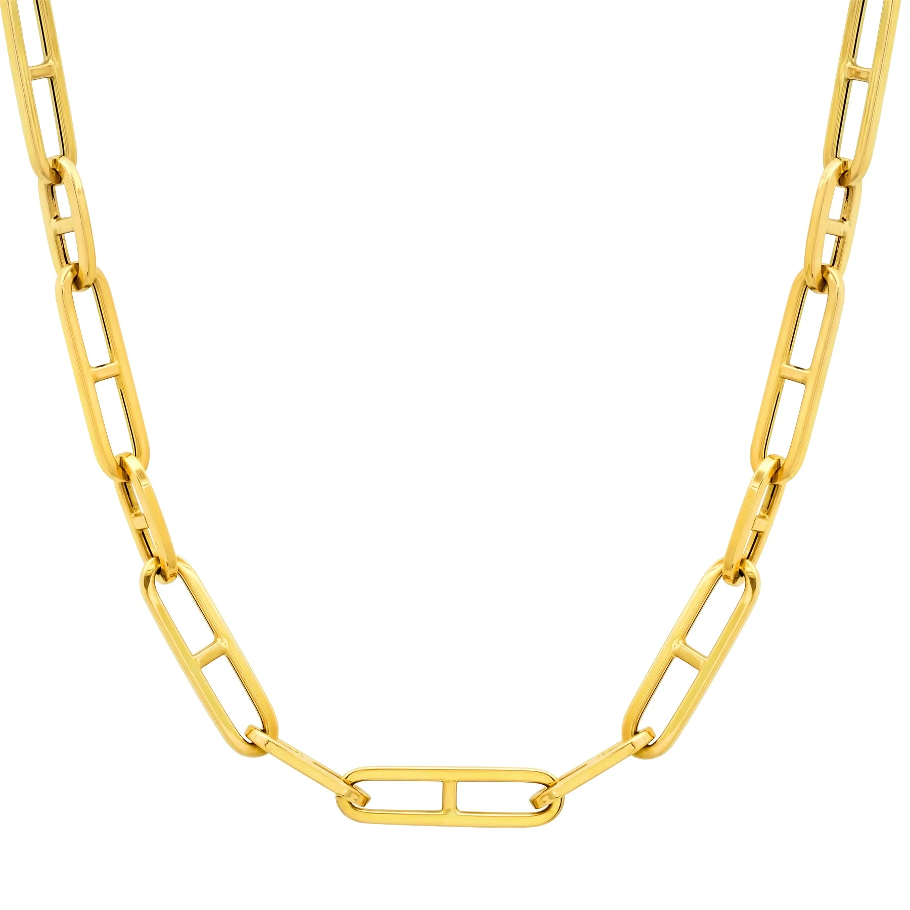 Horsebit Paper Clip, 14kt Gold