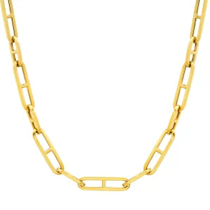 Horsebit Paper Clip, 14kt Gold