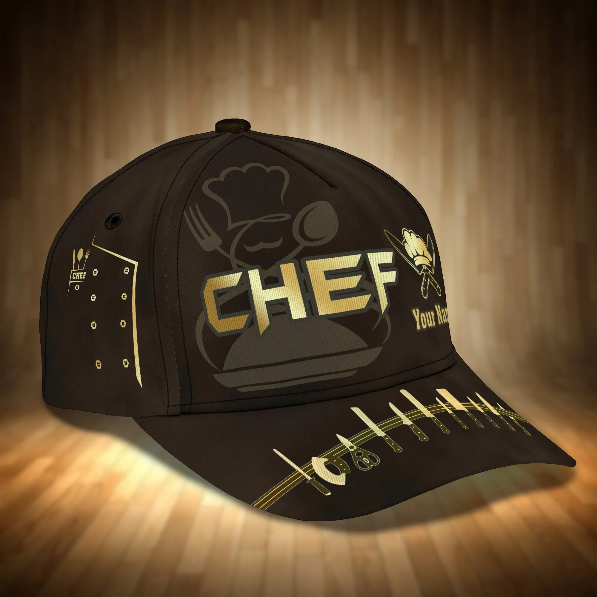 HTA - Personalized Name Cap - Chef 3536