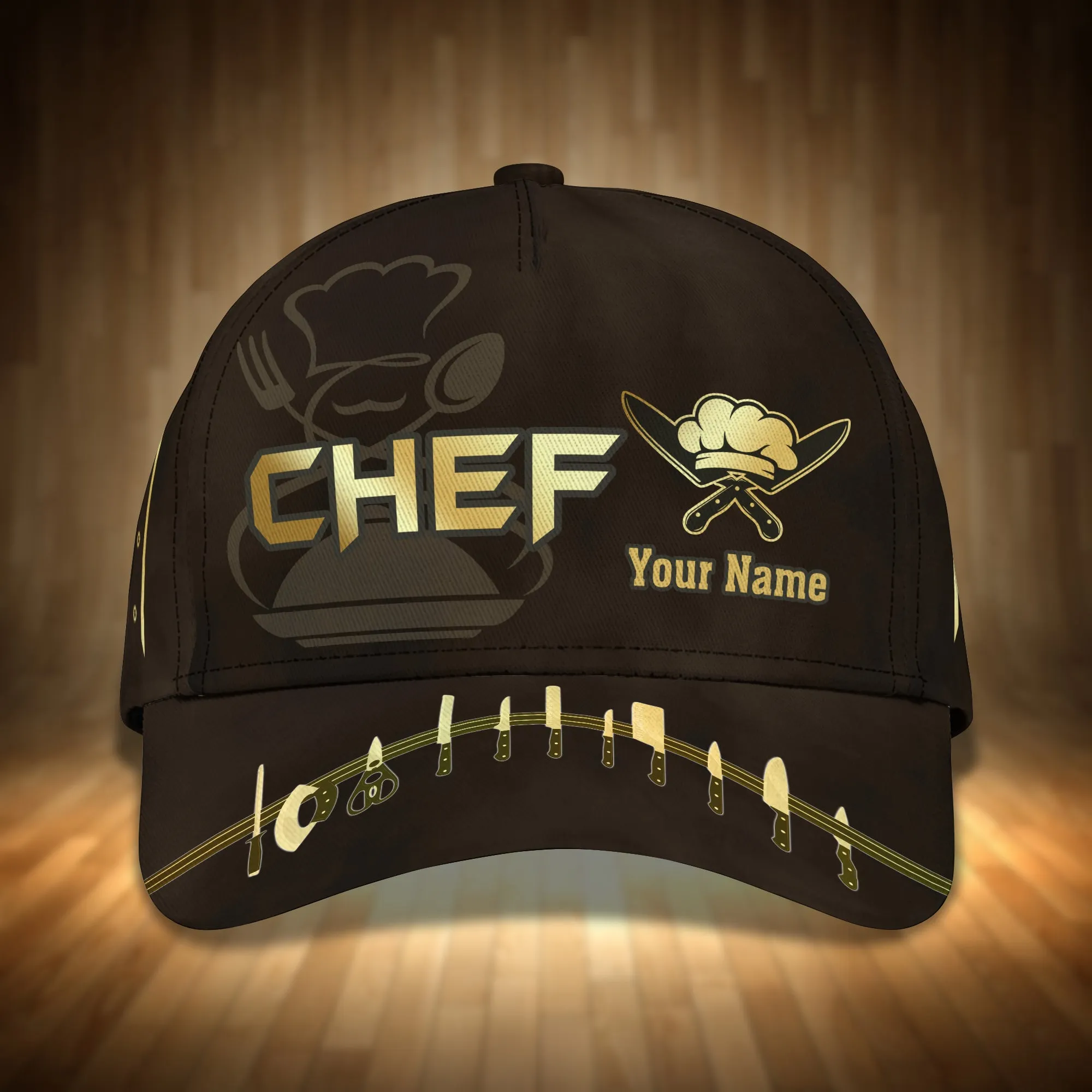 HTA - Personalized Name Cap - Chef 3536