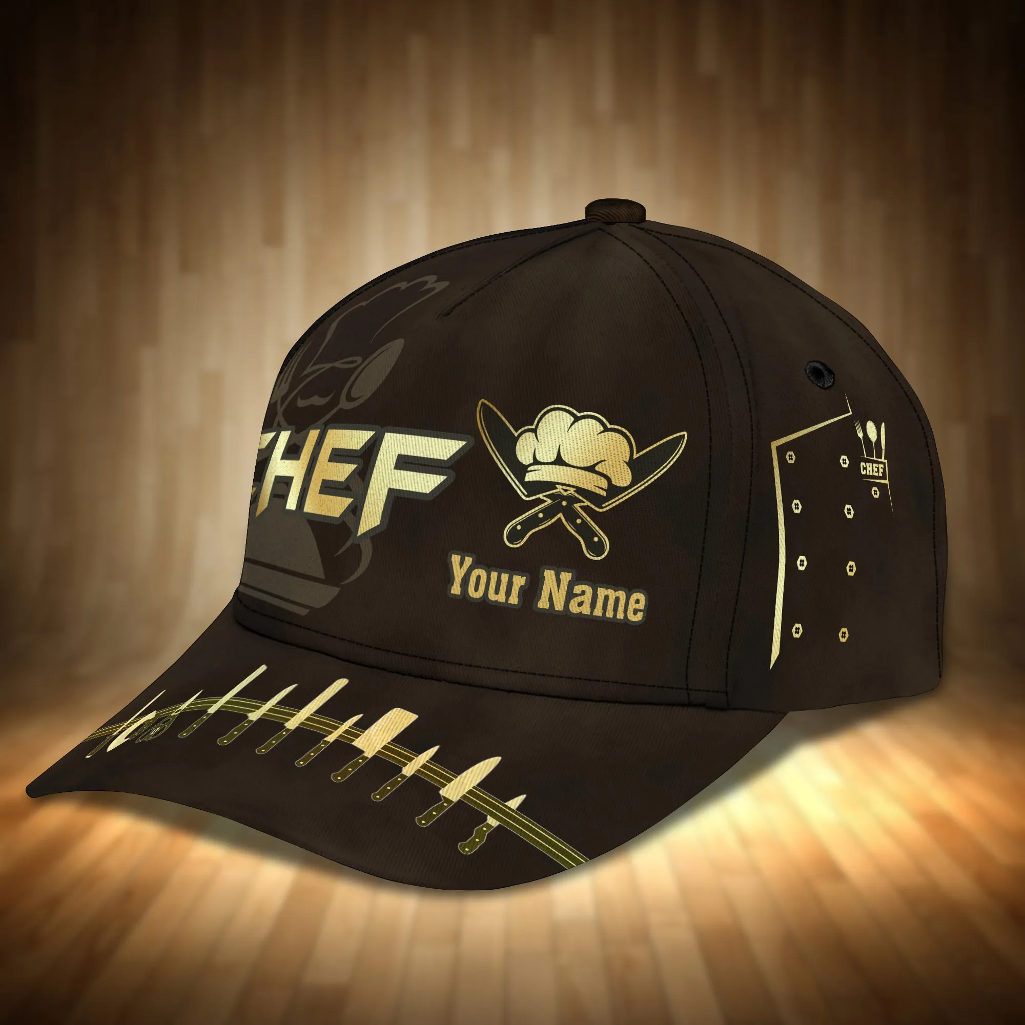 HTA - Personalized Name Cap - Chef 3536