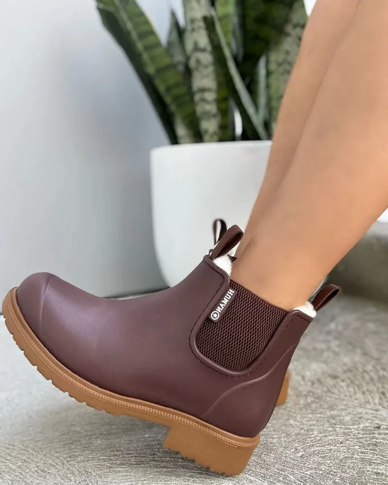 Human Shoes Cooma Chocolate Eva Boots