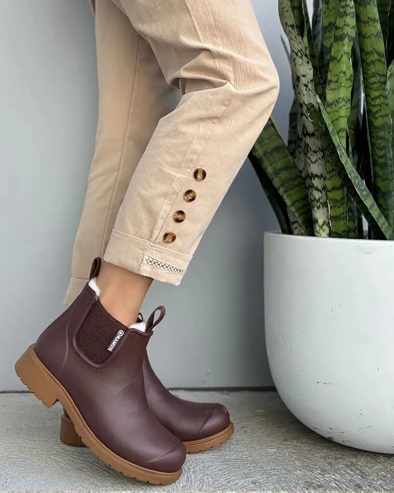 Human Shoes Cooma Chocolate Eva Boots