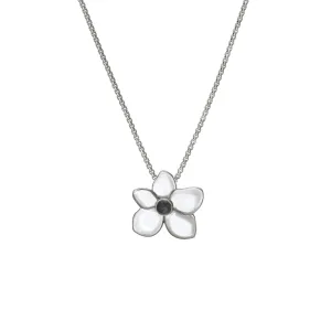 Hydrangea Cremation Necklace in Sterling Silver