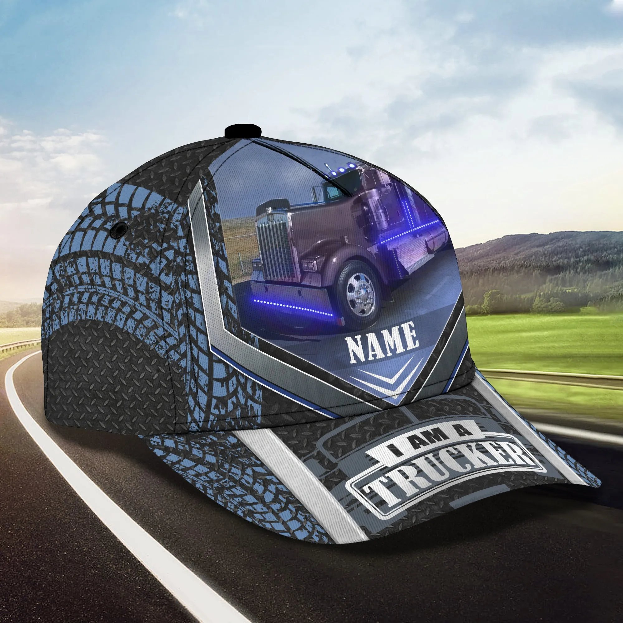 I Am A Trucker - Personalized Name Cap - Tra96