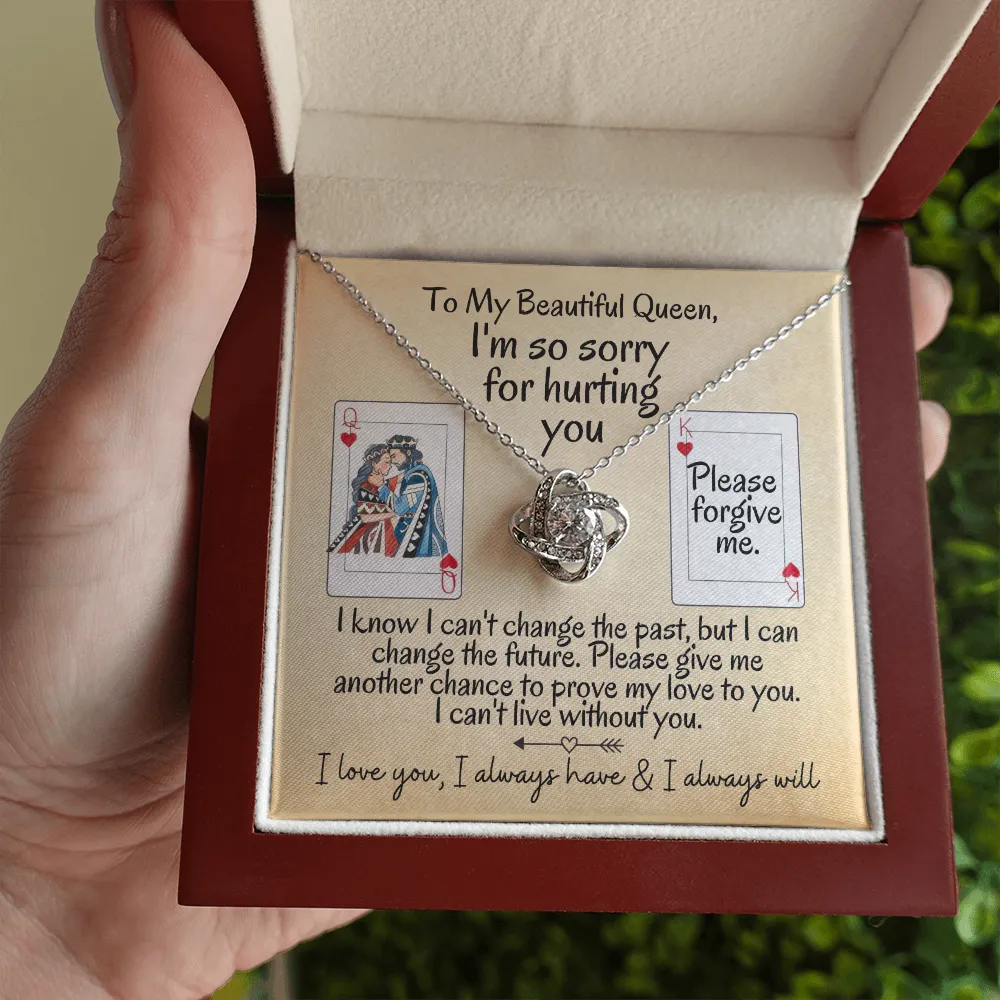 I'm So Sorry for Hurting You | Love Knot Necklace