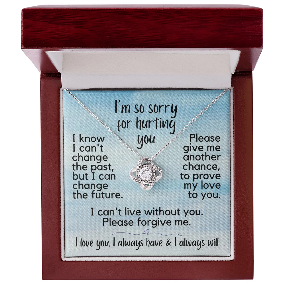 I'm So Sorry for Hurting You | Love Knot Necklace