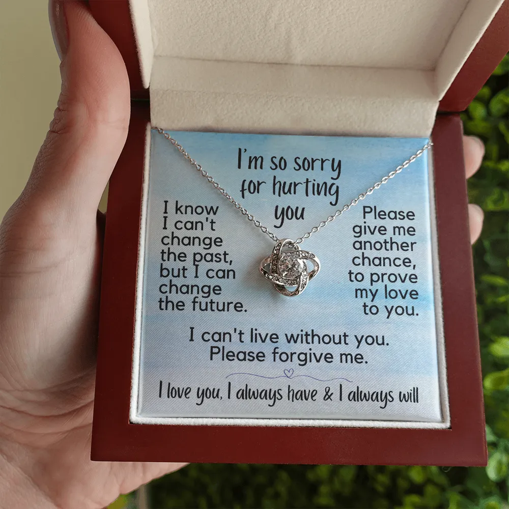 I'm So Sorry for Hurting You | Love Knot Necklace