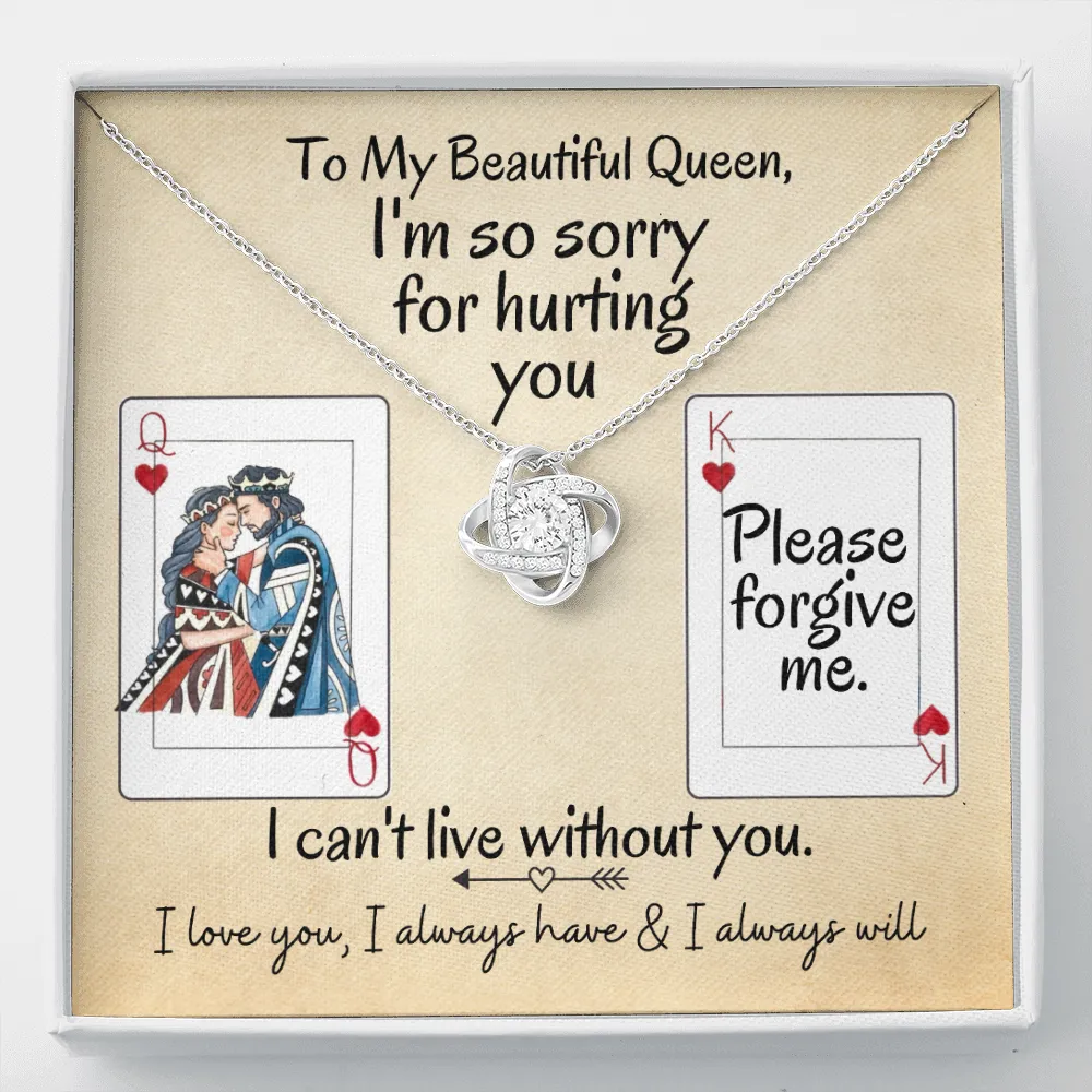 I'm So Sorry for Hurting You | Love Knot Necklace