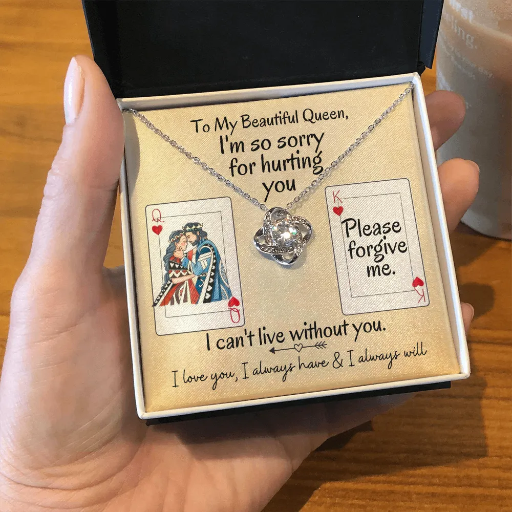 I'm So Sorry for Hurting You | Love Knot Necklace
