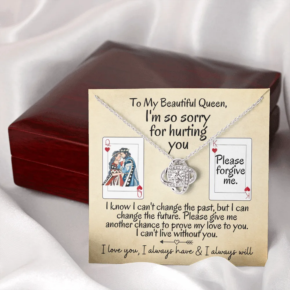 I'm So Sorry for Hurting You | Love Knot Necklace