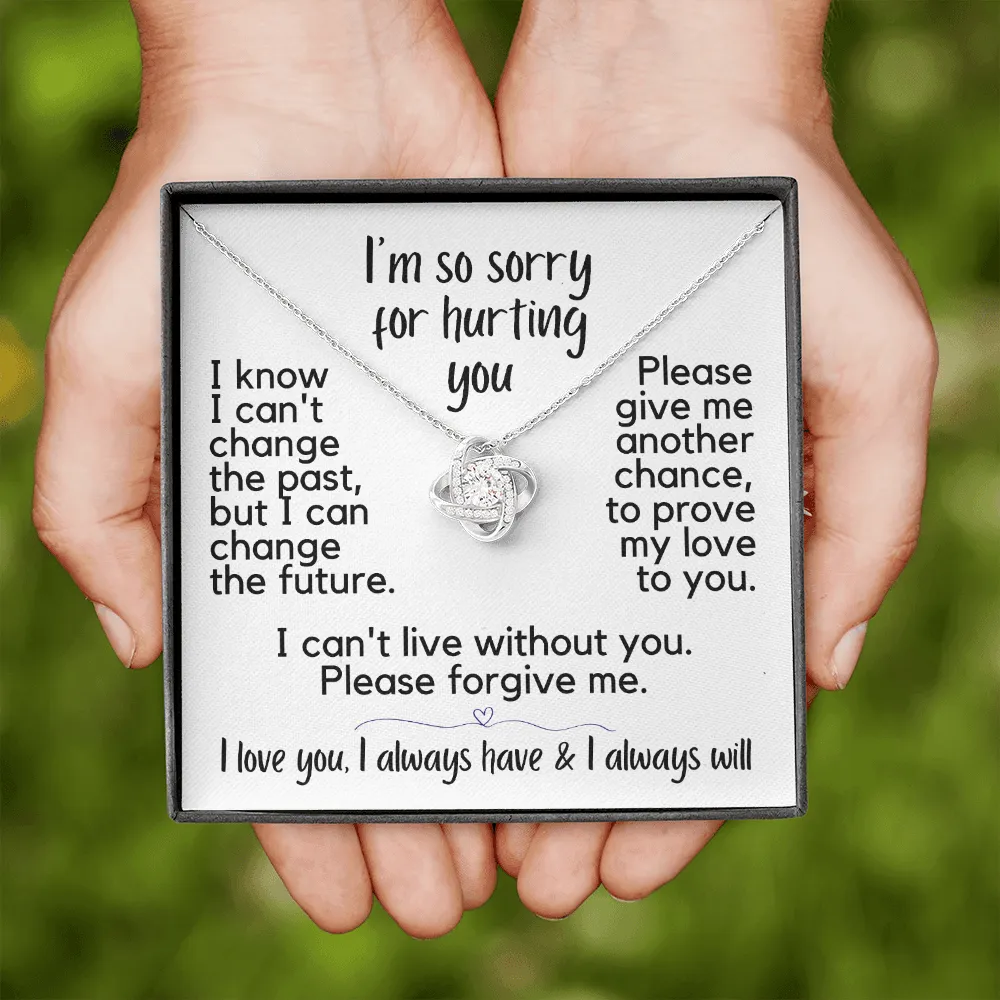 I'm So Sorry for Hurting You | Love Knot Necklace