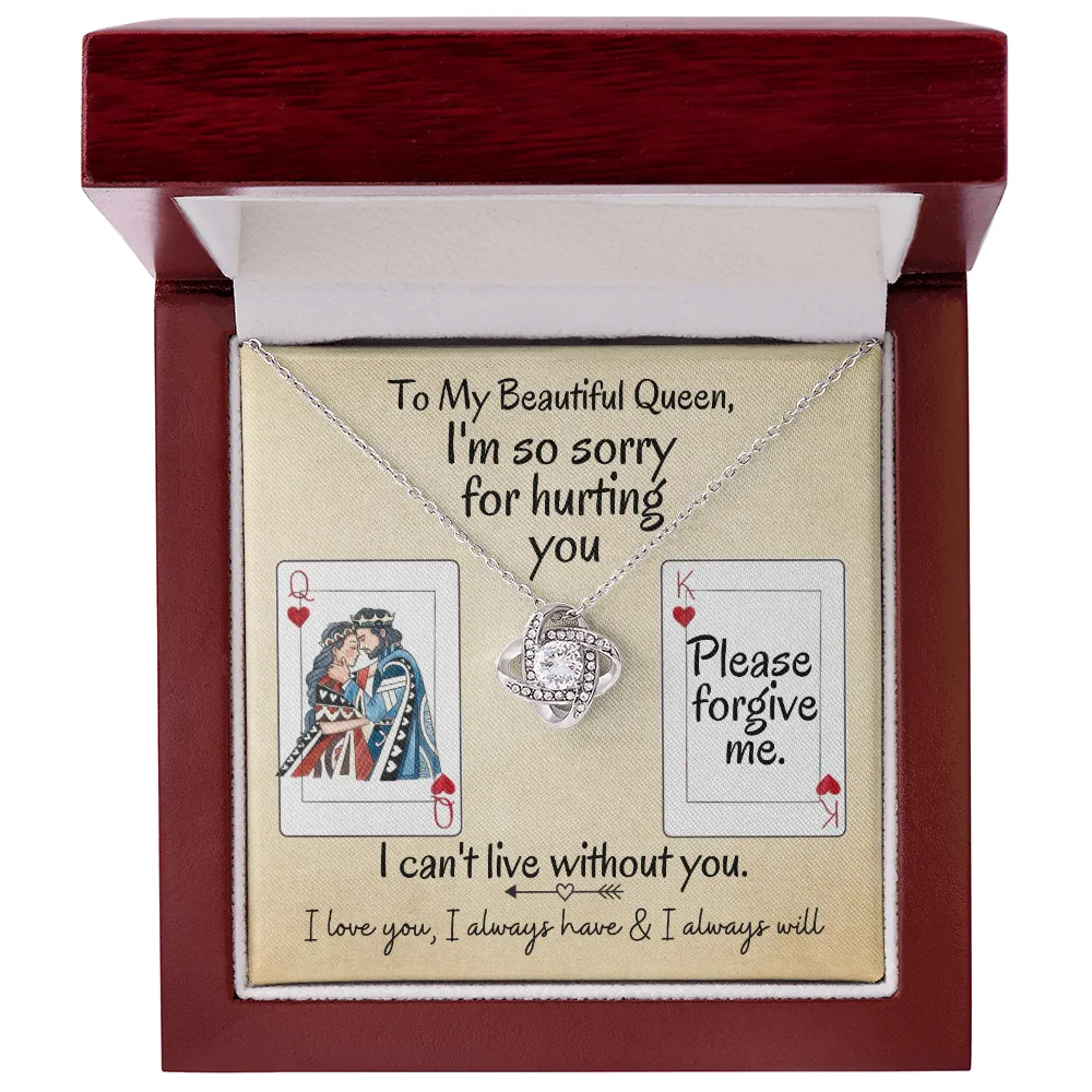 I'm So Sorry for Hurting You | Love Knot Necklace