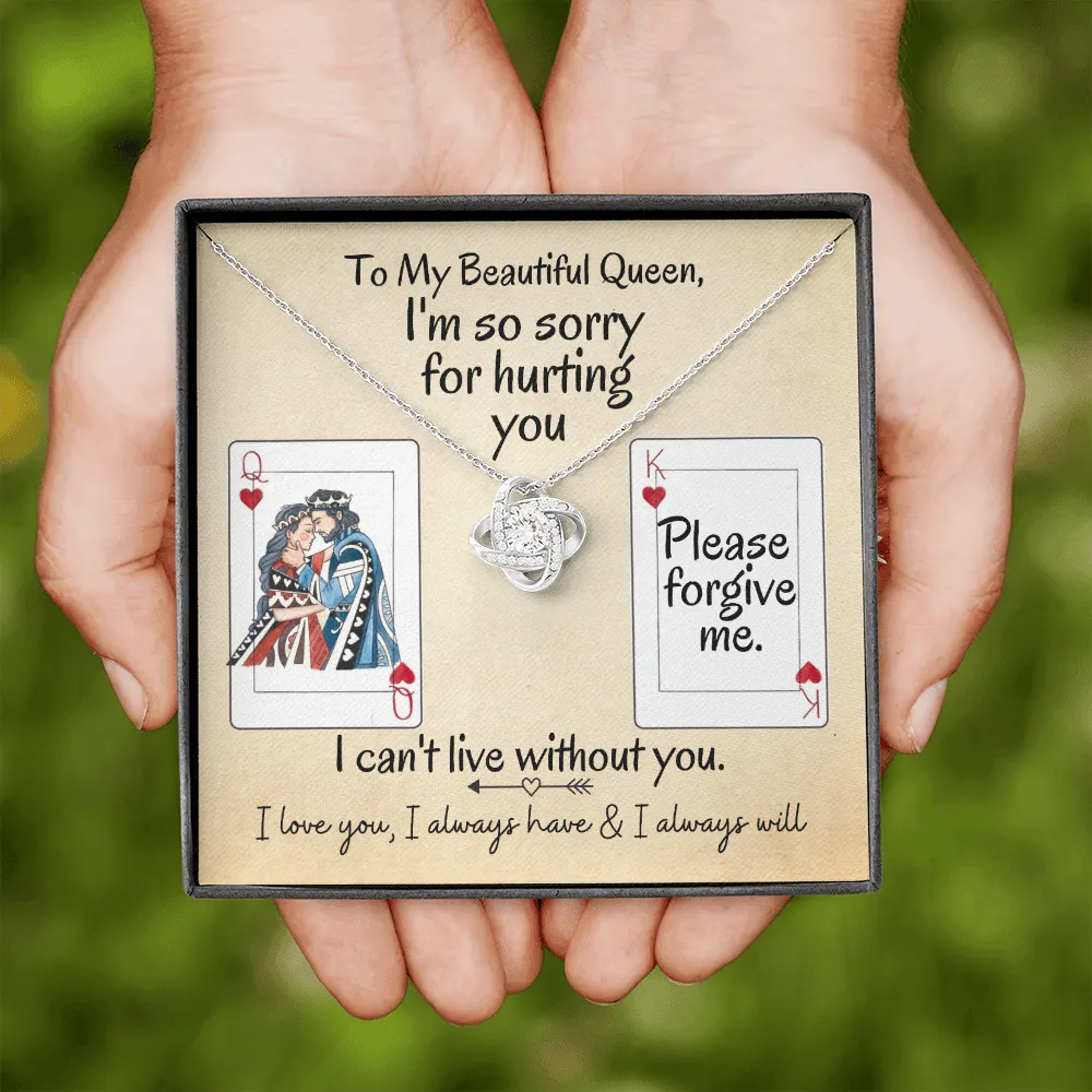I'm So Sorry for Hurting You | Love Knot Necklace