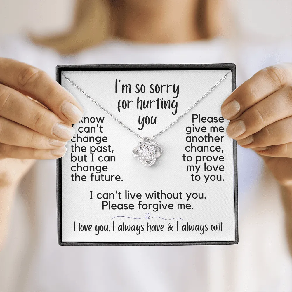 I'm So Sorry for Hurting You | Love Knot Necklace