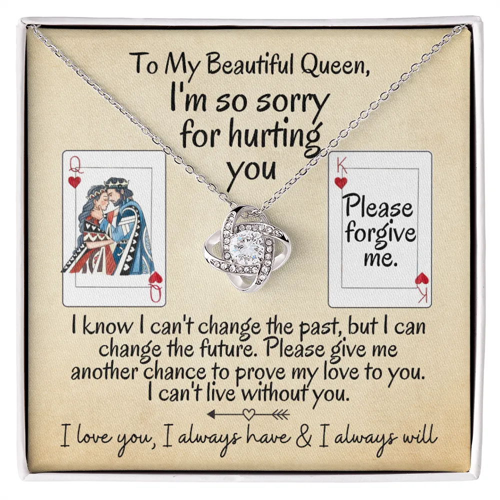 I'm So Sorry for Hurting You | Love Knot Necklace