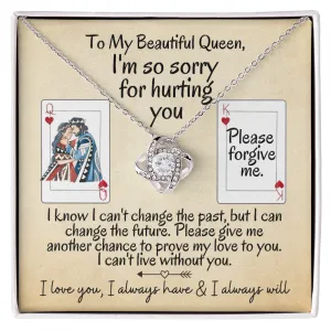 I'm So Sorry for Hurting You | Love Knot Necklace