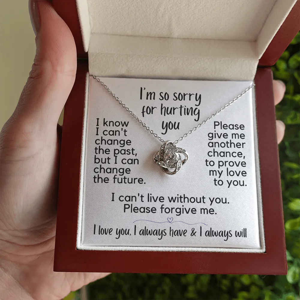 I'm So Sorry for Hurting You | Love Knot Necklace