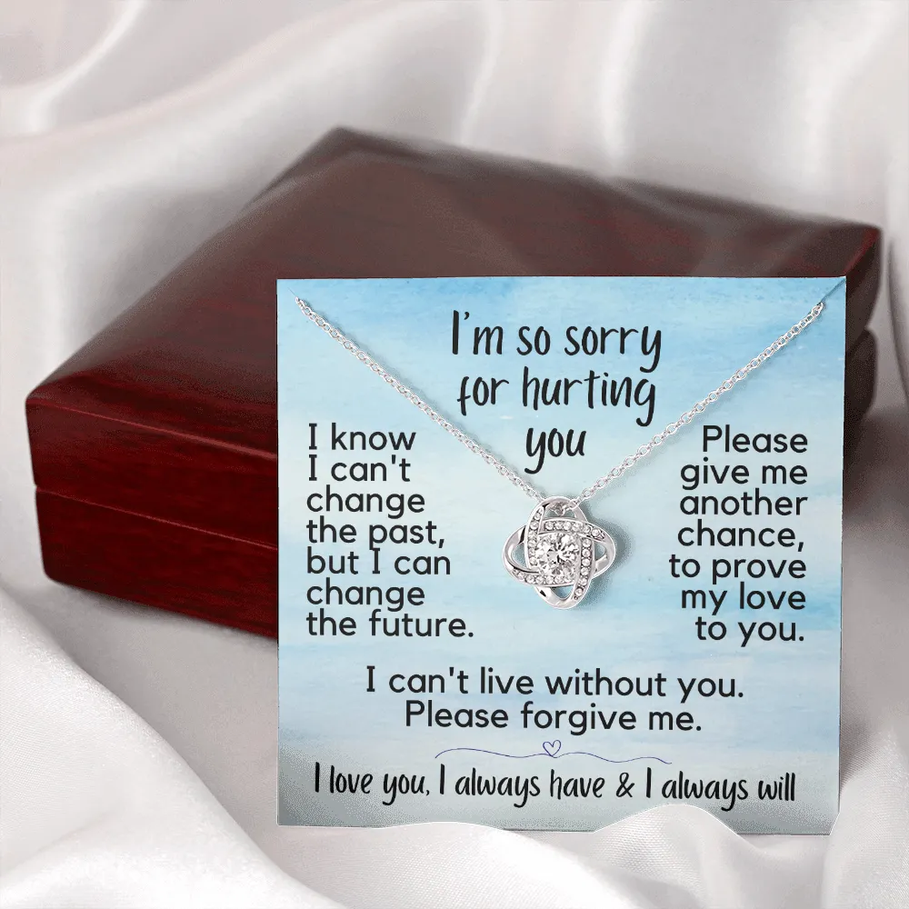 I'm So Sorry for Hurting You | Love Knot Necklace