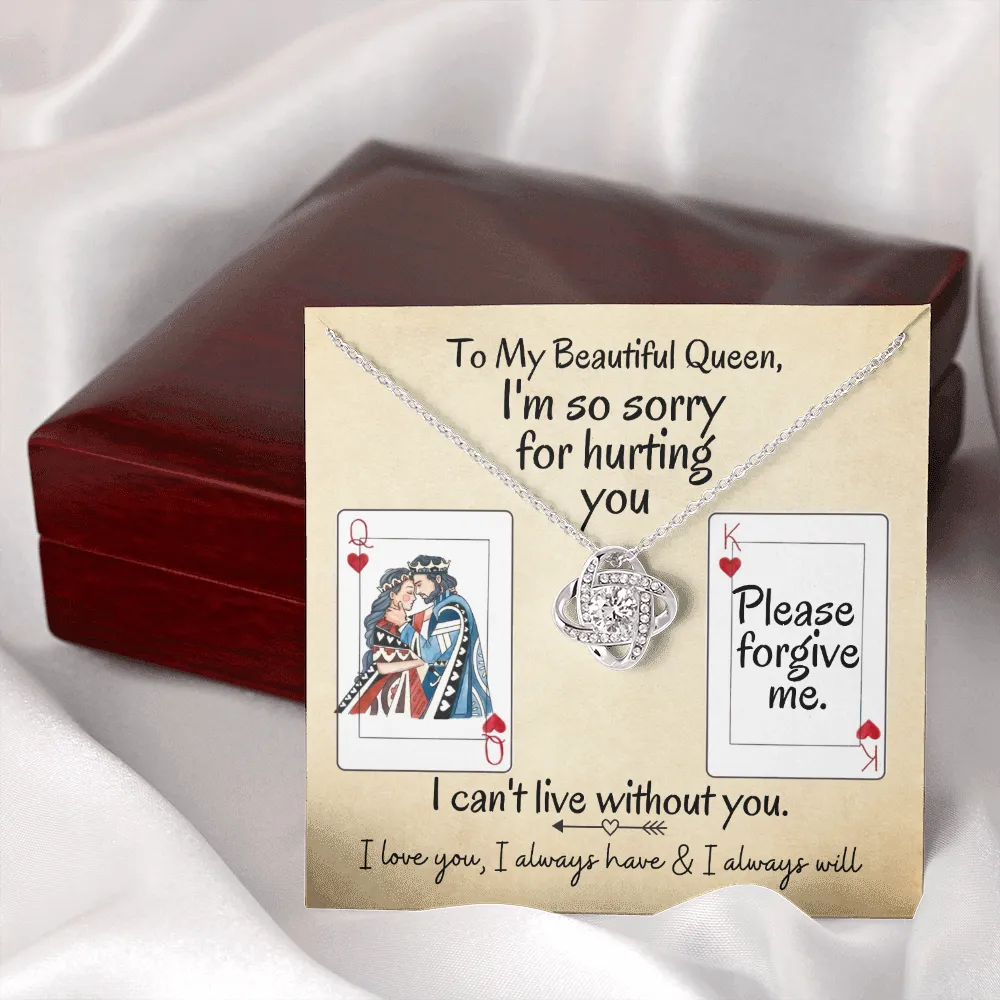 I'm So Sorry for Hurting You | Love Knot Necklace