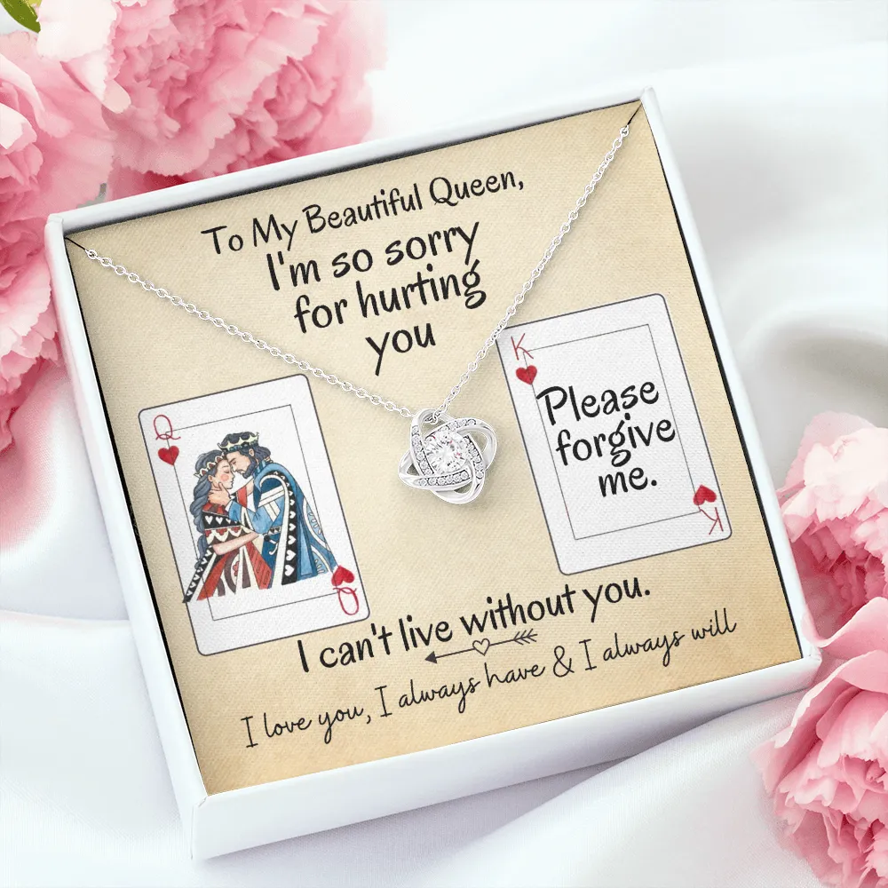 I'm So Sorry for Hurting You | Love Knot Necklace