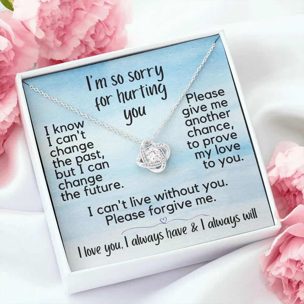 I'm So Sorry for Hurting You | Love Knot Necklace