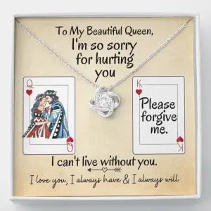 I'm So Sorry for Hurting You | Love Knot Necklace