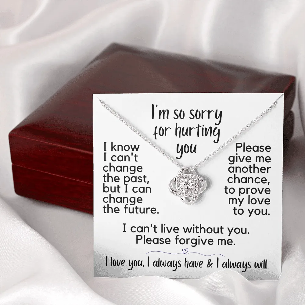 I'm So Sorry for Hurting You | Love Knot Necklace