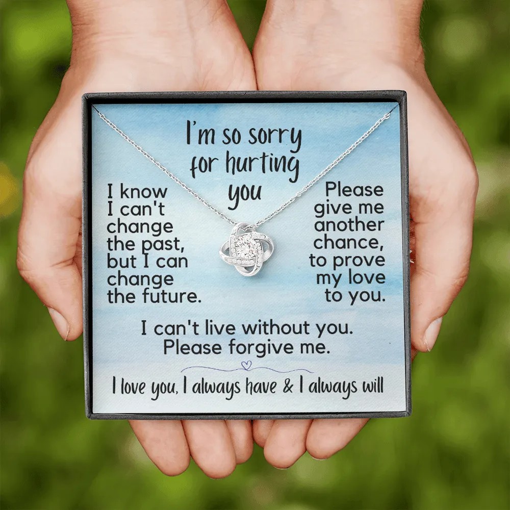 I'm So Sorry for Hurting You | Love Knot Necklace