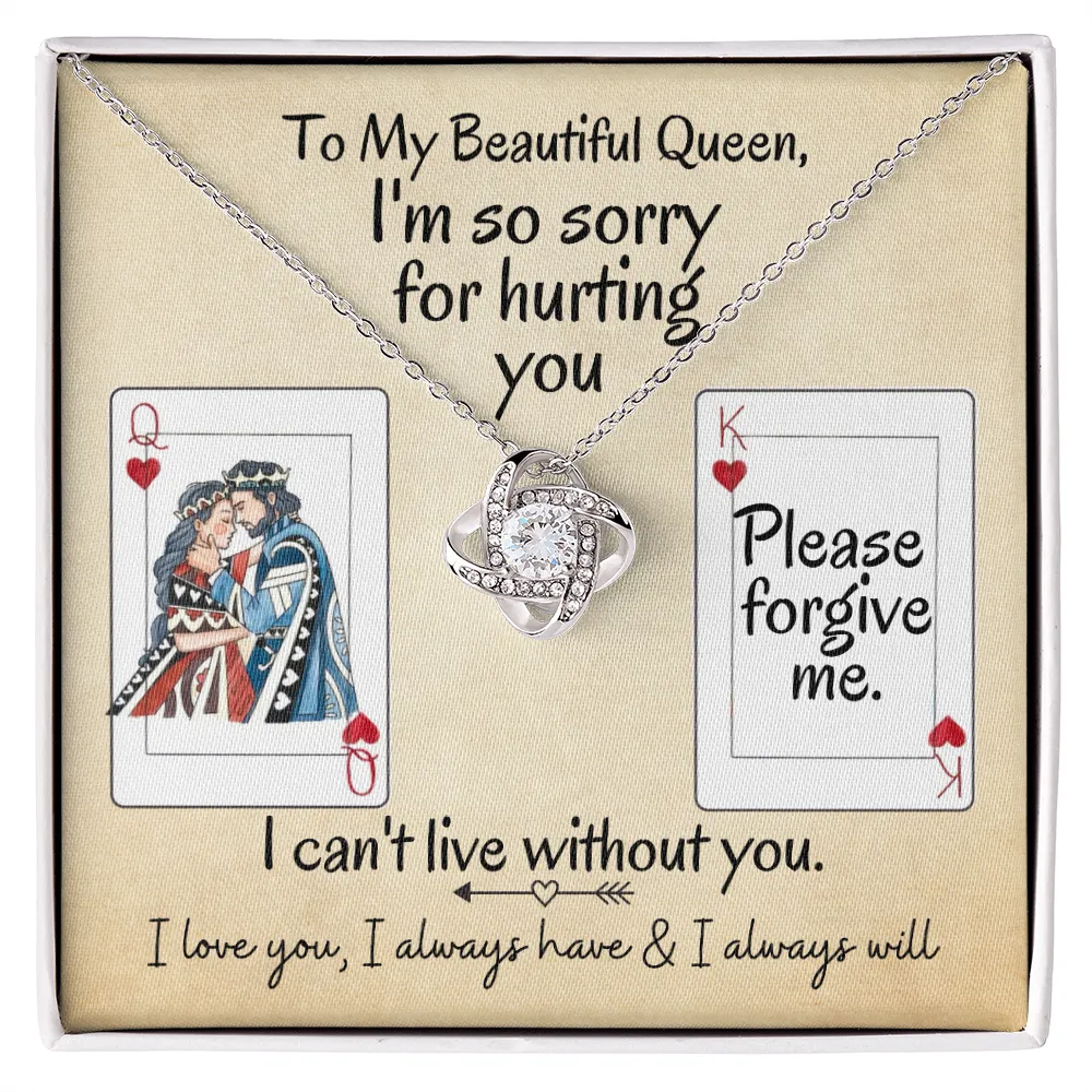 I'm So Sorry for Hurting You | Love Knot Necklace