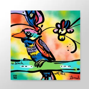 In Touch With The Eternal - Lebo Brushed Aluminum Artbond