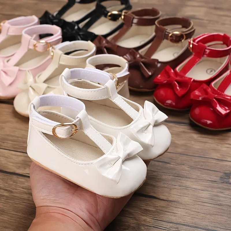 Infant Baby Girls Mary Jane Flats Prewalker Walking Shoes