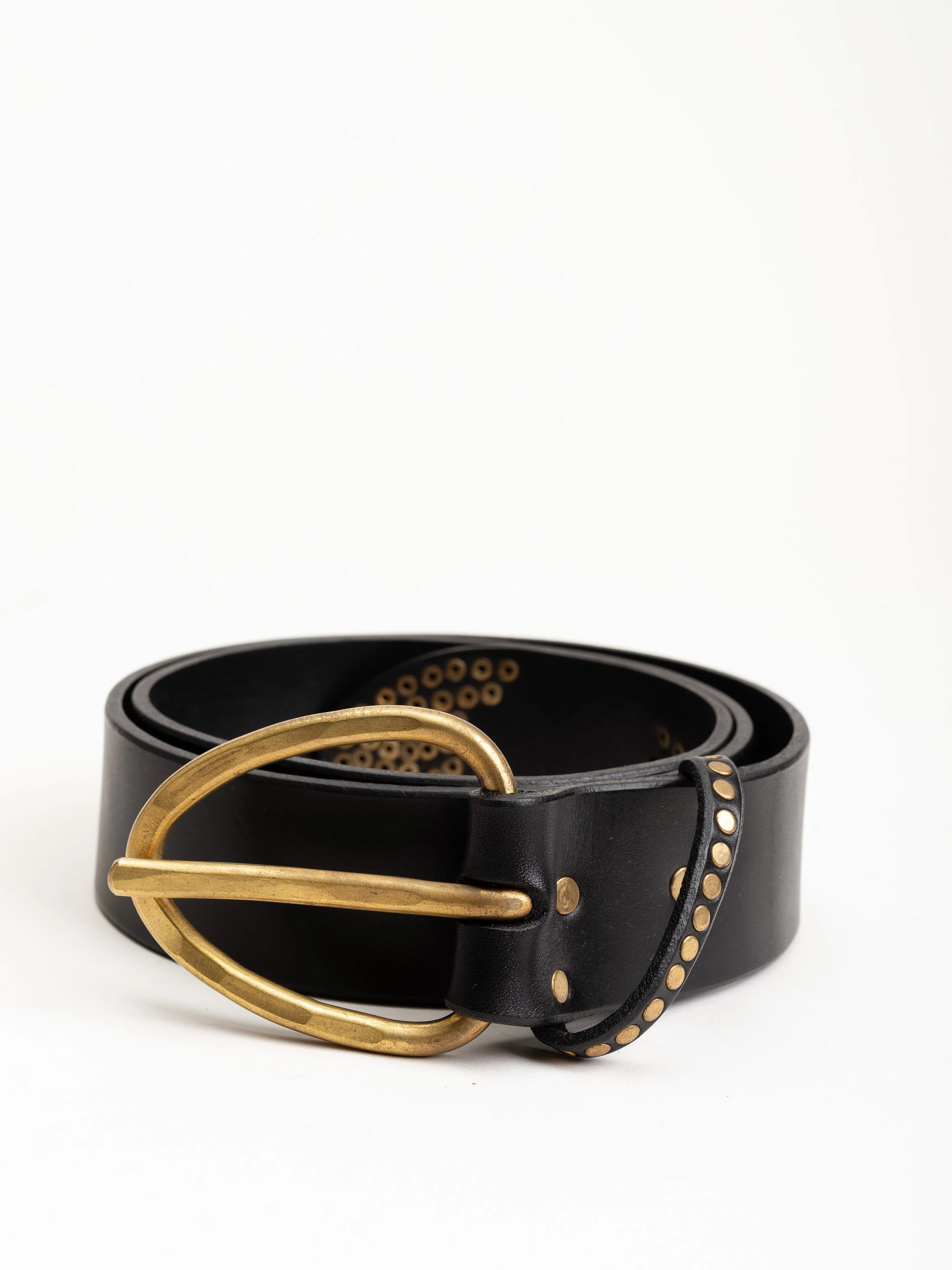 inn belt - black/brass