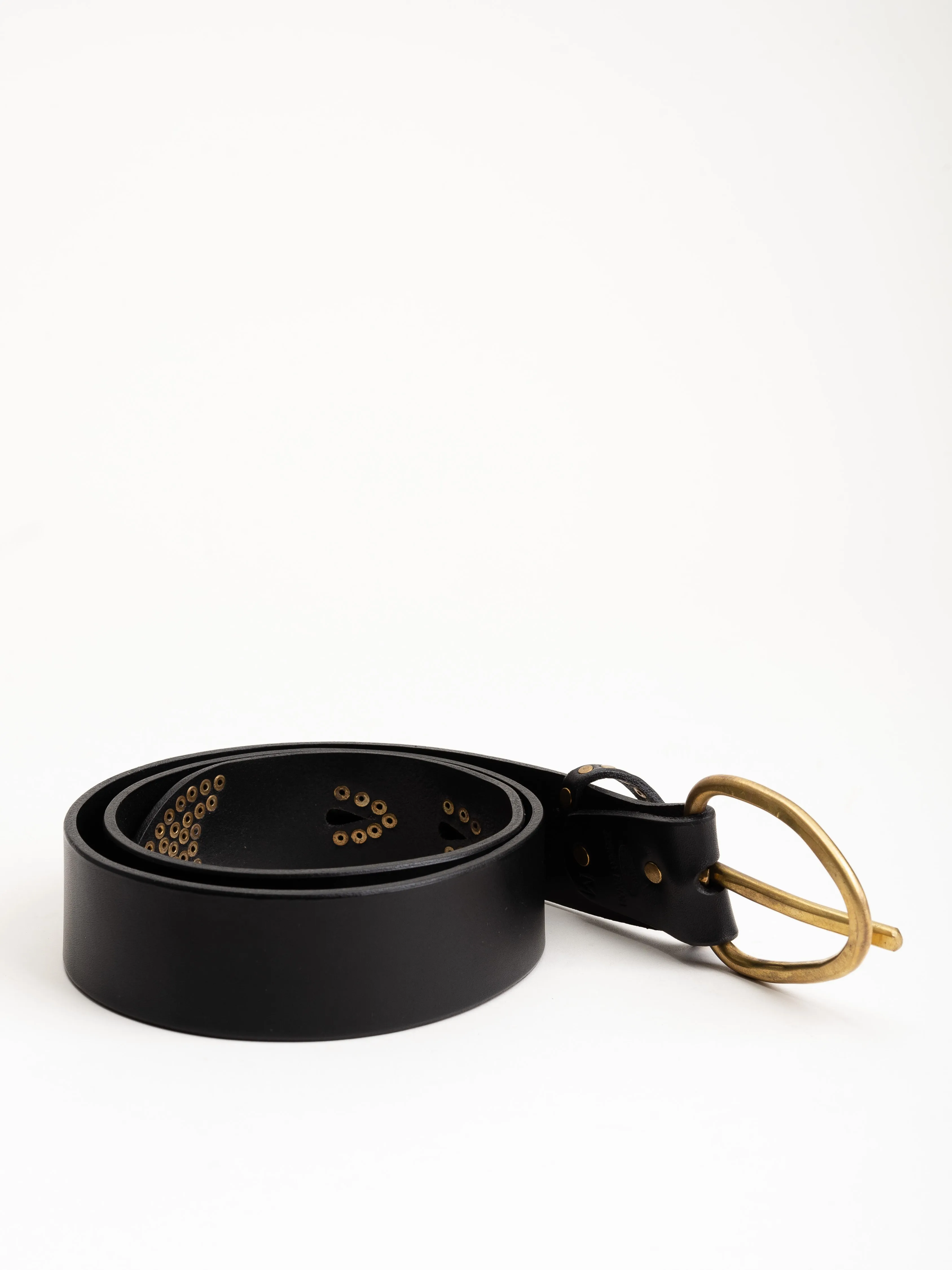 inn belt - black/brass