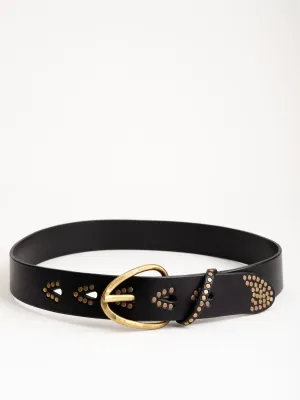inn belt - black/brass