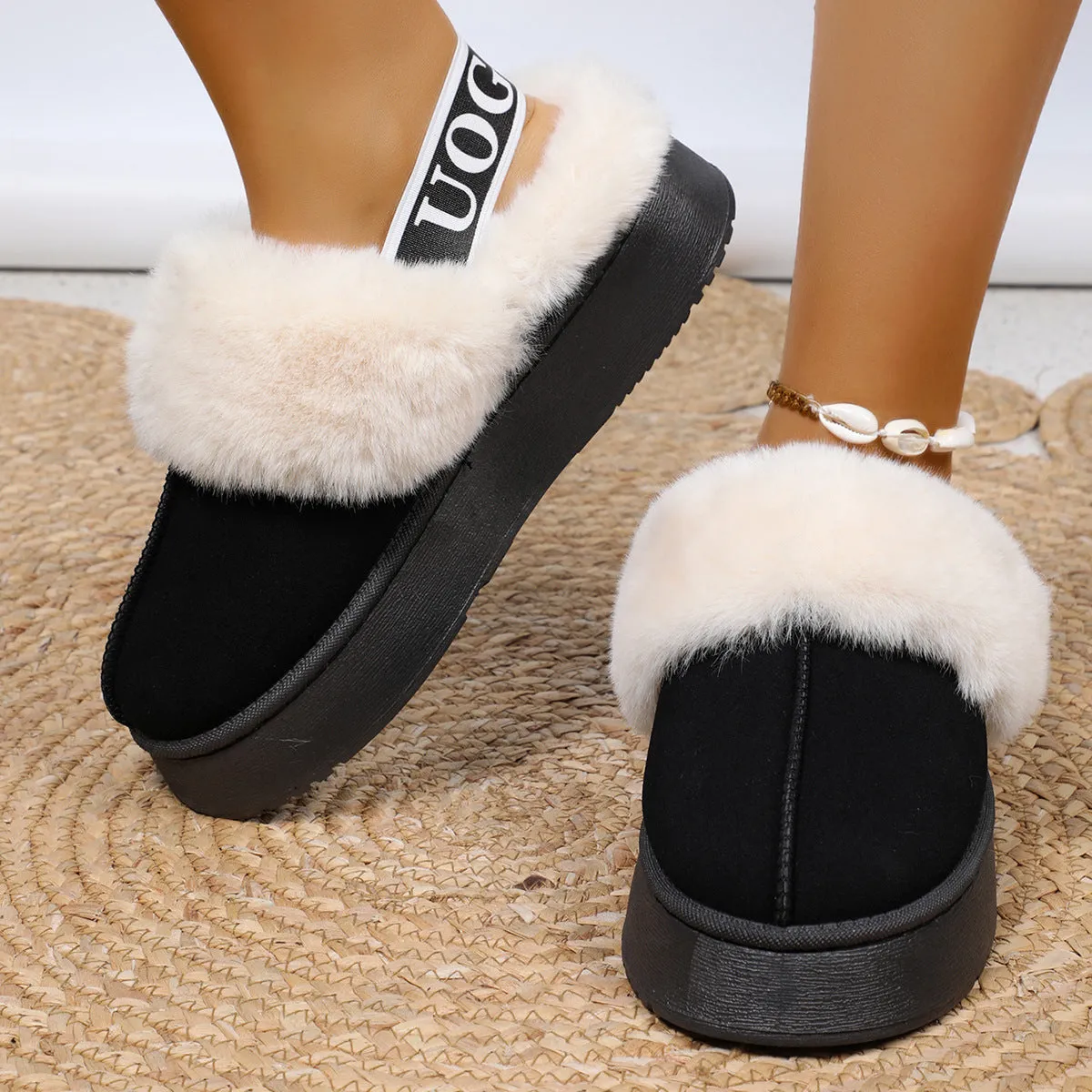 INSTOCK-2024 autumn and winter new fur boot