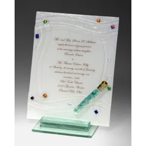 Invitation Piece Woven with Shards INV2 by Beames Designs