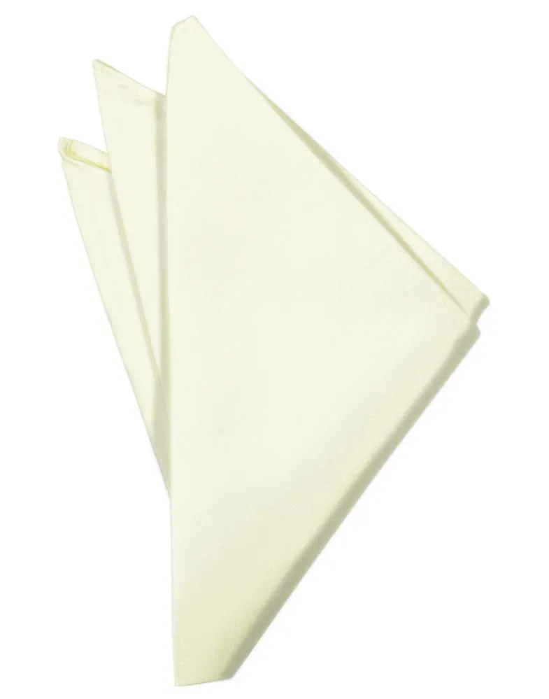 Ivory Luxury Satin Pocket Square