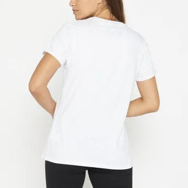 Jeep Ladies  Foil Star T Shirt White