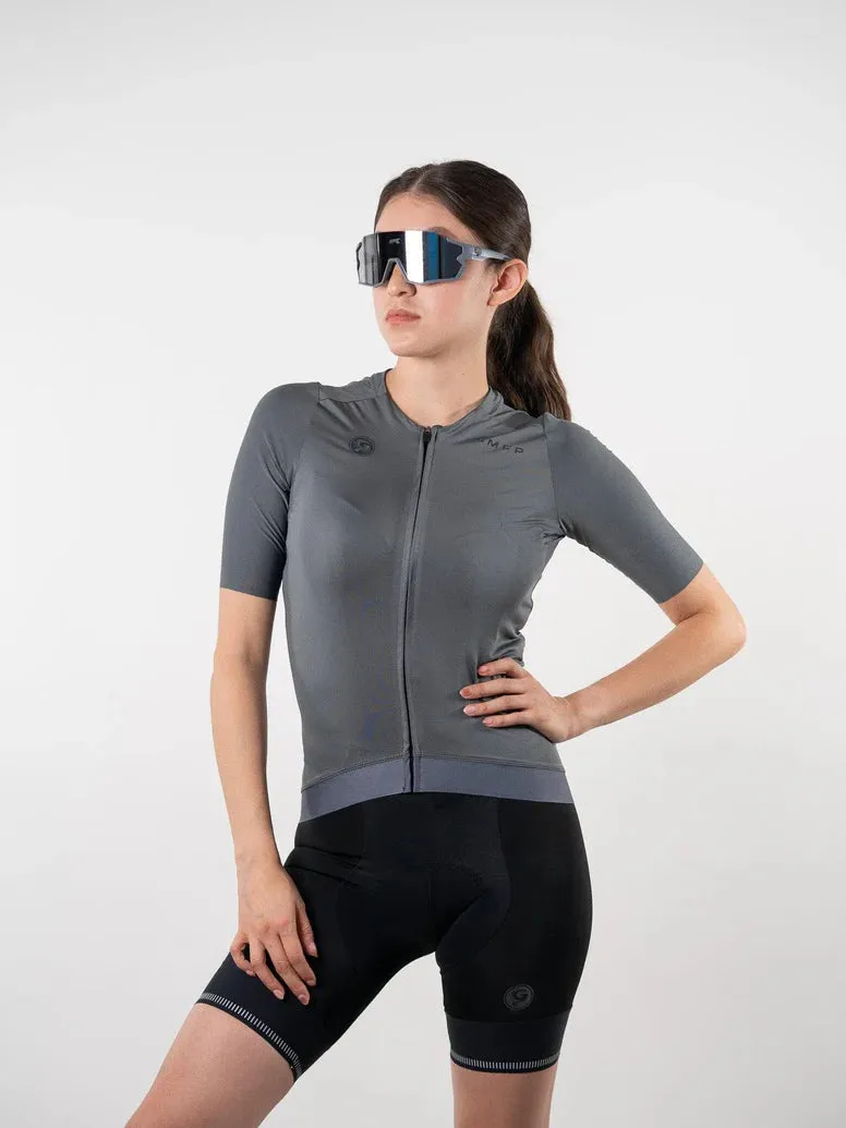 Jersey Geovanny Velo Core unisex gris oxford