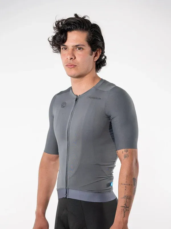Jersey Geovanny Velo Core unisex gris oxford