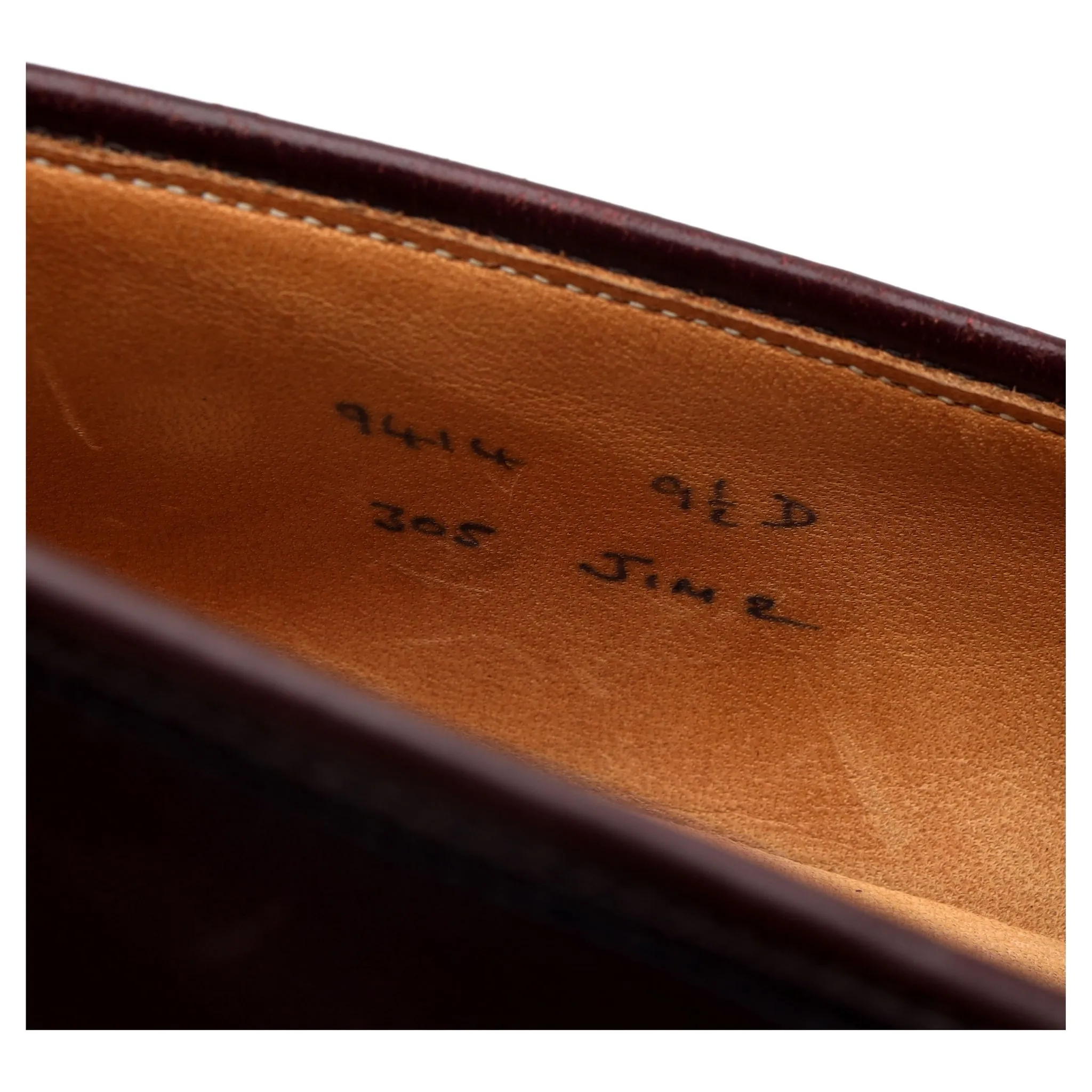 'Jim 2' Burgundy Leather Loafers UK 9.5 D