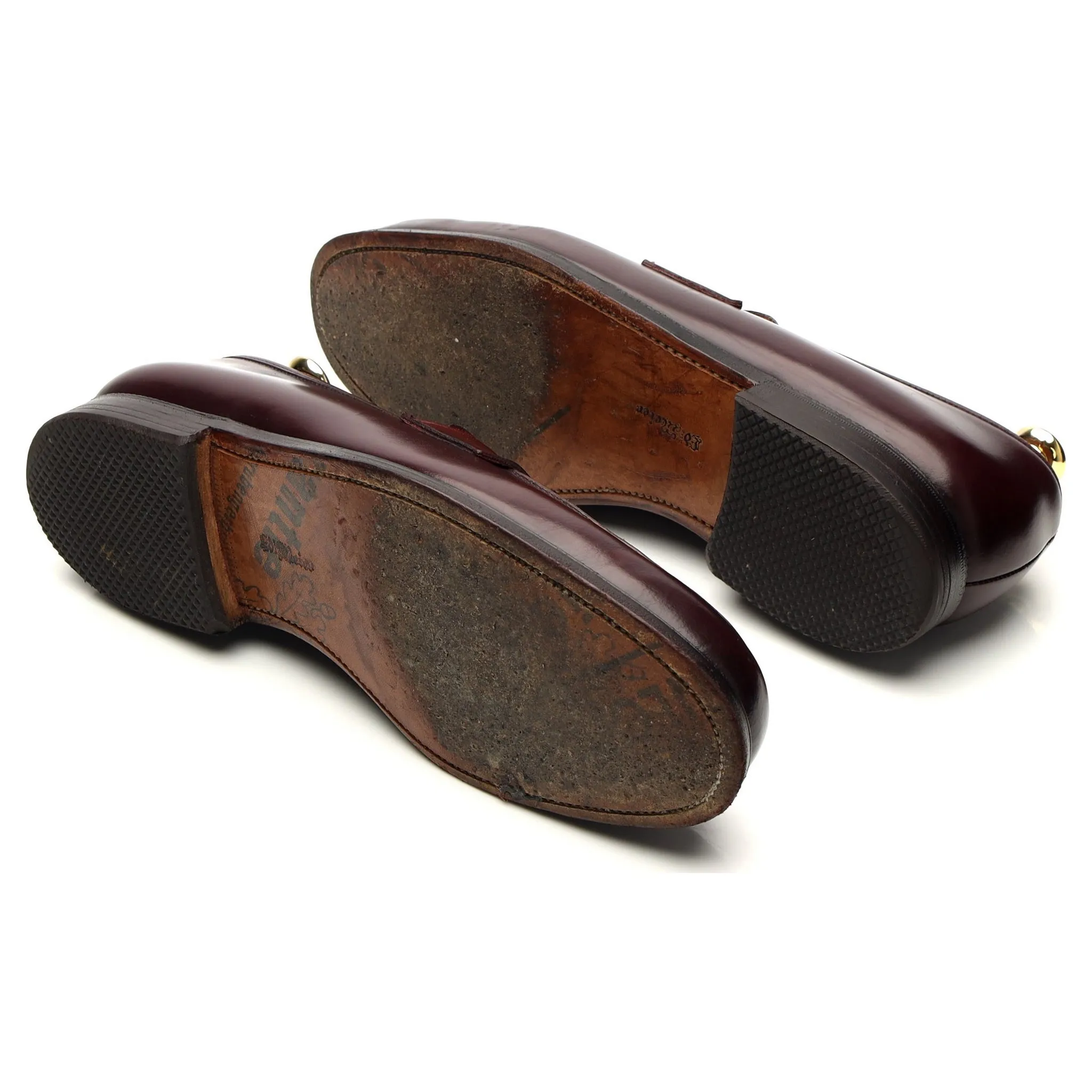 'Jim 2' Burgundy Leather Loafers UK 9.5 D